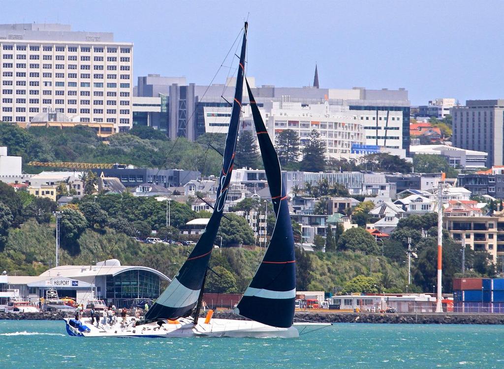 CQS - supermaxi upgraded by Bakewell-White Yacht Design and Southern Ocean (Tauranga) - sea trials Waitemata Harbour November 18, 2016 © Richard Gladwell www.photosport.co.nz